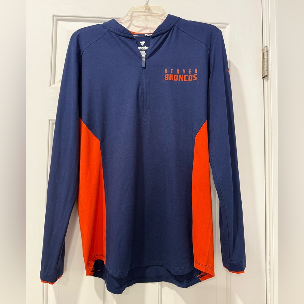 Fanatics Denver Broncos Blue and Orange Women's Pullover